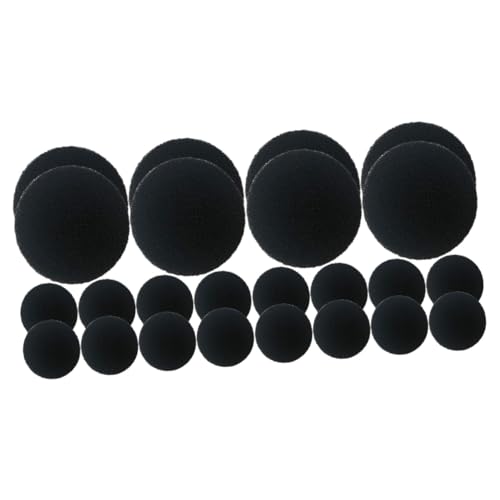 Cabilock 2 Juegos Accesorio De Filtración De Basura Colador De Cocina Coladores De Cocina Tanque Ambientador Filtros De Acuario Almohadilla De Filtro De Arena Esponja Black 12 Piezas * 2