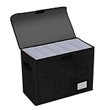 Capacidad y cantidad suficientes: la caja de almacenamiento de cómics mide aproximadamente 15,8 x 7,9 x 11,4 pulgadas/40 x 20 x 29 cm, que puede contener alrededor de 150 cómics, adecuada para la mayoría de los cómics tamaños de libros, recibirá 6 cajas de cómics, por lo que no tiene que preocuparse por no tener dónde poner demasiados cómics, una capacidad y cantidad le brinda una mejor experiencia de colección.