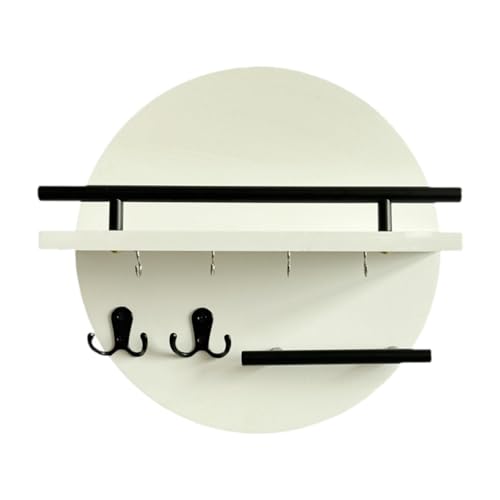 F Fityle Mensola portaoggetti da parete, portachiavi, porta decorativo multiuso in legno da parete, ganci per chiavi sospesi per camera da letto, stile, Style C