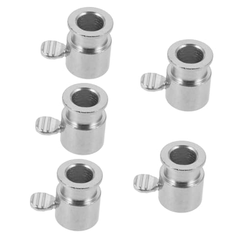 Alasum 5 Piezas Accesorio para Parrilla Rotatoria de Hierro Cromado Manguito para Varilla de Asador Soporte Seguro y Resistente para Barbacoa Compatible con Rotisserie