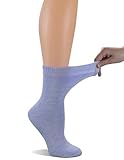 Yomandamor Soft Crew Warm Sleep Socks for Women Winter Thick Diabetic Socks,4 Pairs