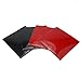 4Pcs Table Tennis Rubber Glue,Glue Whole Sheet Thickness About 2.2mm,Table Tennis Rubber Hard Sponge 2.2mm,2Red and 2Black