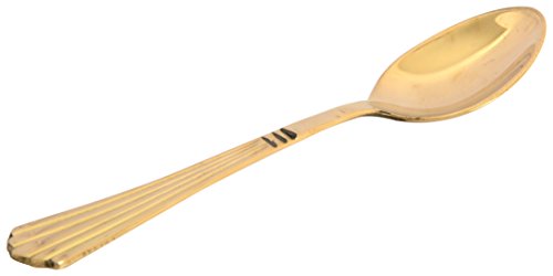 Image of Ambika Brass Dinner Set, 7-Piece, Service for 1, Gold