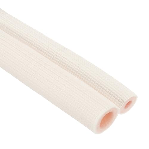 PATIKIL Tube en Mousse D'Isolation de Tuyau, Tubulure Isolante de Préservation de Chaleur pour Tuyaux D'Eau de Jeu de Lignes de Cuivre de 1/4, 5/8 O.D., 3,28 Pieds (1 M), Blanc/Rose