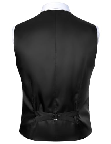 Men's Classic Slim Fit Dress Vest Formal Wedding Prom Tuxedo Suit Vest with Pocket2