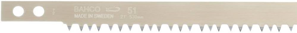 Bahco 51-24 Peg Tooth Hard Point Bowsaw Blade, 600mm Length, Gold