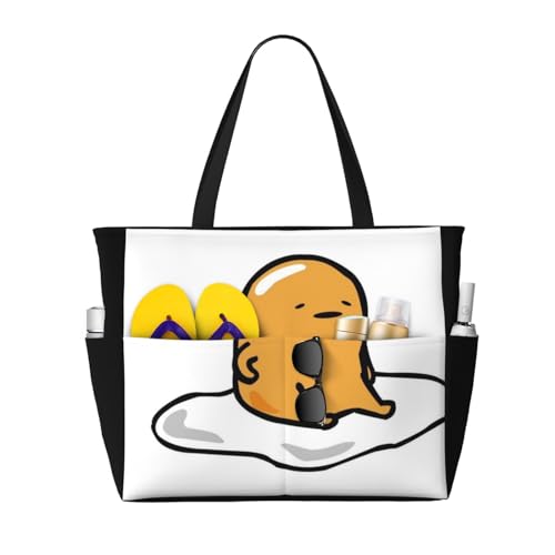 ぐでたま プールバッグ メッシュバッグ ビーチバッグ トートバッグ スイミングバッグ 手提げ 大容量 着替え収納 レディース 女の子 男の子 子供 大人・子供兼用 ビーチ 水泳 温泉 浴室 砂遊び 出張 旅行 スリッパ 化粧品入れ AS68