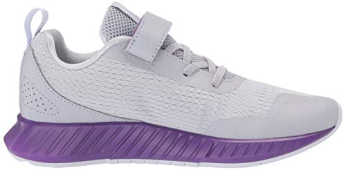 Reebok Girl's Flashfilm Runner Alt Running Shoe, Grey/Purple/Lilac, 11 M Us Big Kid #TOP5