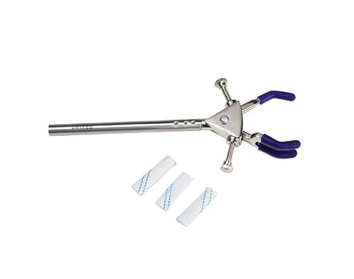 United Scientific™ Heavy Duty Extension Lab Clamp for Lab Stand, Beaker Holder or Flask Clamp - Heat Resistant, Non-Slip PVC Coated Prongs for Holding Objects up to 1.5" Diameter