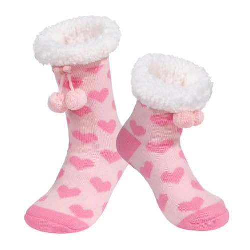 Image of Chassic Sherpa Lined Slipper Socks for Women, Non-Slip Cozy Winter House Socks, Soft Fuzzy Socks, Christmas Gifts for Women & Ladies Stocking Stuffers