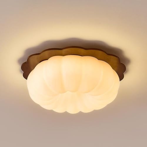TCHAUSGZOZ Lámpara de techo LED estilo rústico vintage: lámpara empotrada mediados siglo for sala estar, cocina y dormitorio