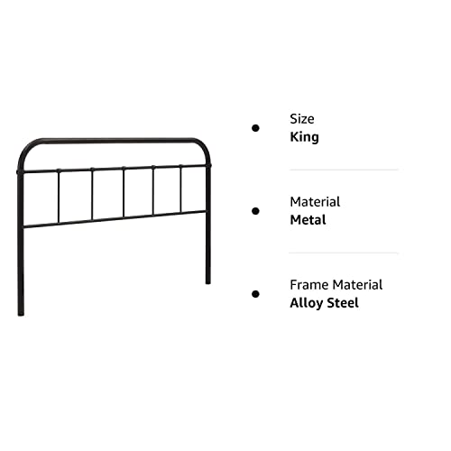 Modway Serena Rustic Farmhouse Style Steel Metal King Headboard Size In Brown #TOP6