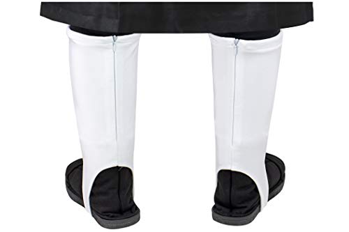 DAZCOS US Size Ninja Cosplay Shoes with White Outer Covers (11.5 M US Women/9.5 M US Men)