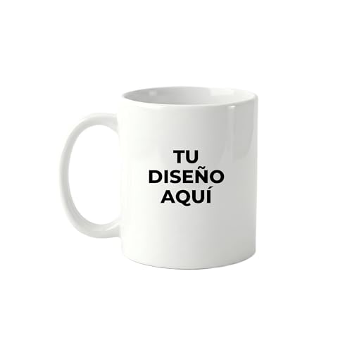 ZPUBLI+ Taza Personalizada con Foto y Texto | Tazas Originales para Regalar | Regalos Personalizados | Taza con Nombre | Tazas de Café Personalizadas | Apta Microondas y Lavavajillas (Blanco)