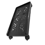 Support pour unité centrale avec roulettes : améliore la circulation de l'air et le refroidissement en surélevant votre tour d'ordinateur. offre une mobilité et une stabilité optimales grâce à ses roulettes pivotantes avec frein. chariot porte-unité centrale