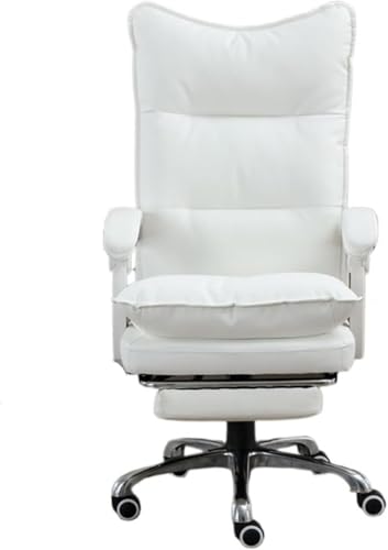 Silla de trabajo ejecutiva, silla de escritorio ergonómica con ruedas de goma para un asiento cómodo