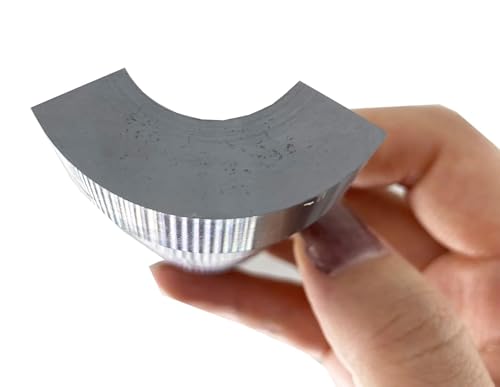 Bloque de calibración de acero 1018 con 5 pasos de 0.100" a 0.500" para medidor ultrasónico de espesor miniatura 5