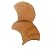 Moroccan Mosaic & Tile House Natural Terracotta Fish Scale, 6"X6"X3/4", Tile, Orange