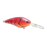 Strike King (HCKVD1.5F-909) KVD 1.5 Flat Side Fishing Lure, Medium-Diving Crankbait, Silent Hunting Action, 3/8-Ounce, Dives to 8-Feet, Size 3 Treble Hooks, Demon Craw