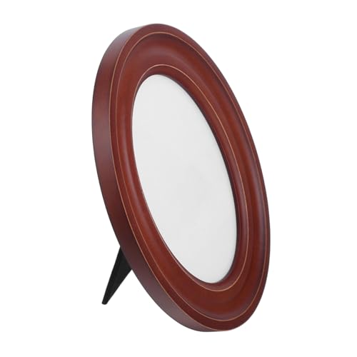 Hemobllo decorazione della cornice per foto cornice ovale 4x6 Frame di visualizzazione dell'immagine cornice ovale 5x7 cornici per manifesti cornici in legno di legno Brown