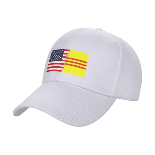 Gorra de Béisbol con Bandera de Vietnam del Sur y América