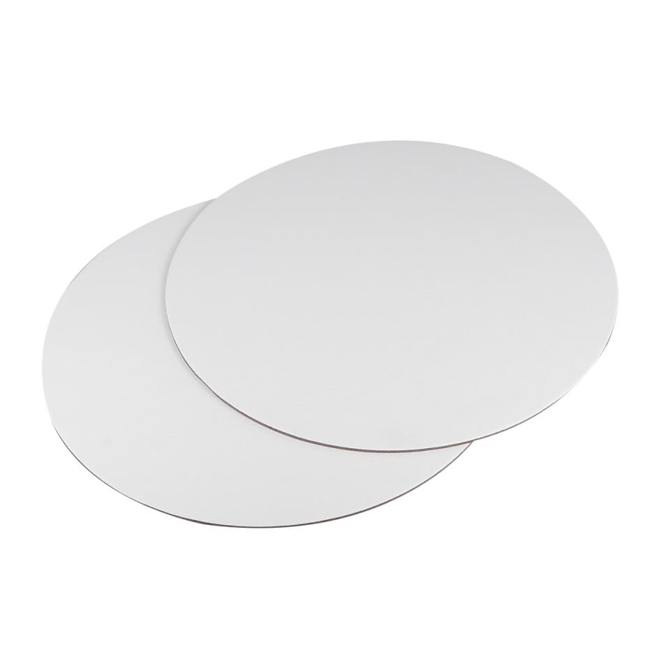 Lienzos redondos para pintura al oleo y acrilica TOPBATHY de tela blanca de 30 cm