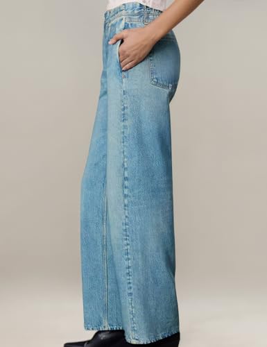 Womens French Terry Wide Leg Sweatpants Jeans Stretch Breathable Comfort Pants for Casual & Workout Y2K Clothes2