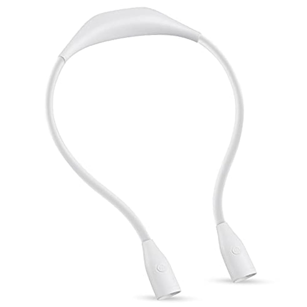 omitium Lámpara LED de lectura, cuidado de los ojos, lámpara LED de cuello con 3 colores de luz para leer, recargable, lámpara de libro para leer, tejer, camping, reparar, batería de 1000 mAh [clase