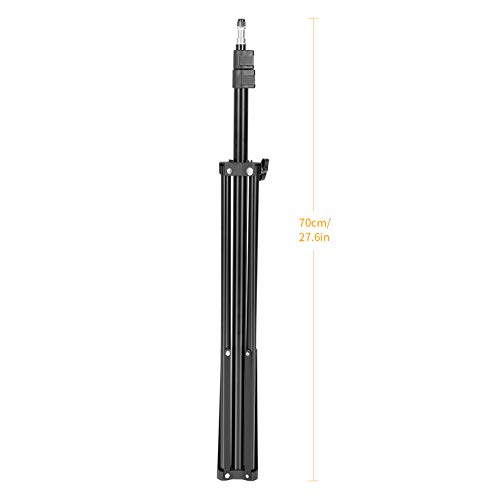 LOMTAP 6.5 Feet/2M Photography Light Stand Portable Adjustable Light Weight Tripod Stands for Photo Studio Video Softbox Umbrella Ring Light Flashes Reflector and Other Photographic Equipment (Black)