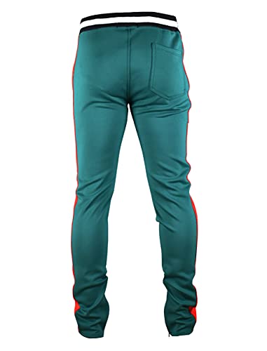 Image of SCREENSHOT Screenshotbrand Mens Hip Hop Slim Fit Track Pants - Athletic Jogger Bottom with Side Taping