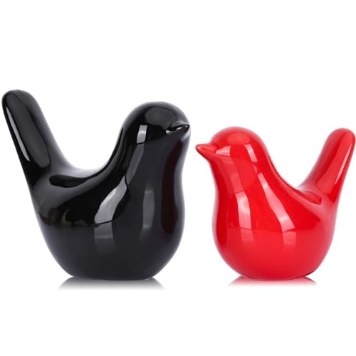 Estatua pequeña de pájaro de cerámica para decoración