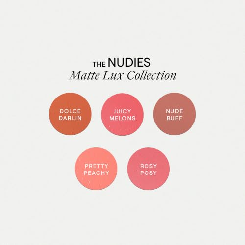Image of Nudestix Nudies Matte Lux - 3-in-1 Soft-Matte Blush Stick for Cheeks, Eyes & Lips with Built-In Brush | Cream-to-Powder Finish with Blurring Effect | Clean, Vegan, Travel-Friendly Makeup