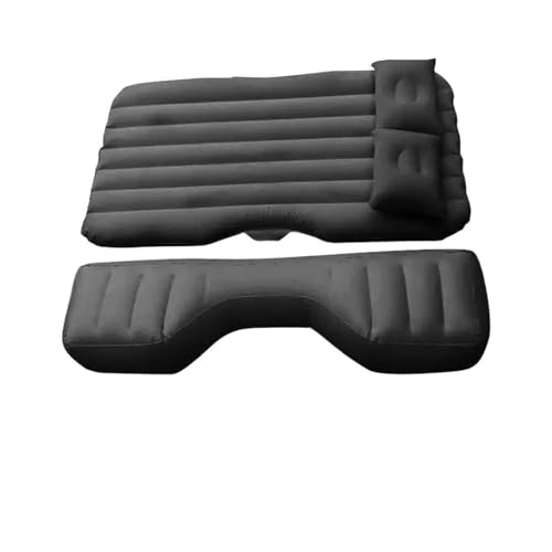 QLASDVUE Car Air Bed Ultra-Soft Flocking Fabric Car Inflatable Bed Air Cushion Portable Travel Fit for Most Small Universal(Black)