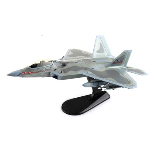 Modelo de caza F-22A Raptor a escala 1/72 avión de aleación en miniatura coleccionable