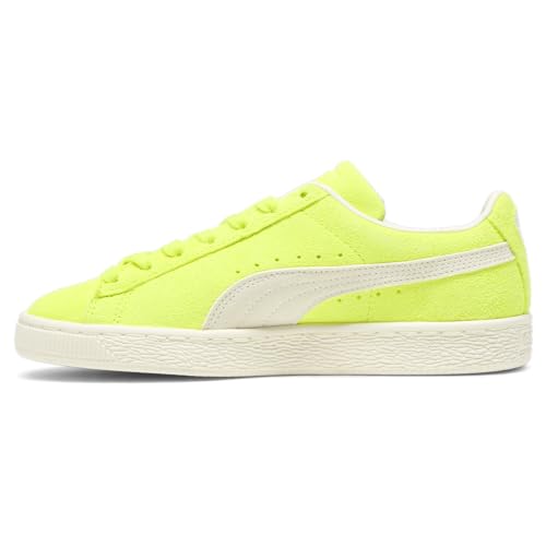 PUMA Womens Suede Neon Lace Up Sneakers Shoes Casual - Yellow3
