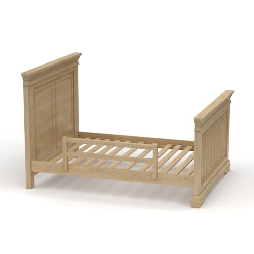 Image of CC KITS Safety Guard Rail for Baby, Kids, and Children - Solid Wood Safety Bed Rail for Toddlers - Easy Installation - Premium Protection for Bunk, Twin, Full, Queen and King Size Beds - (Natural)
