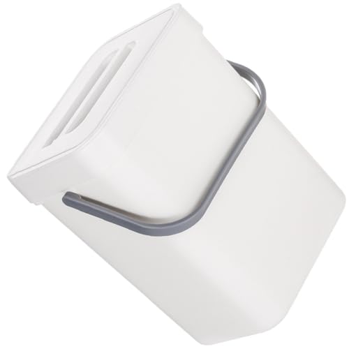 Caneca de basura colgante para gabinete de cocina con tapa