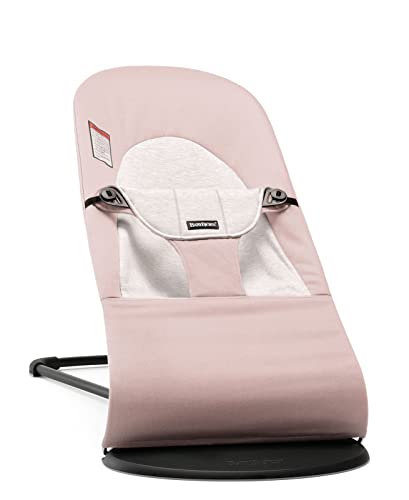 Image of BABYBJORN Bouncer Balance Soft - Light Pink/Gray, Jersey Cotton