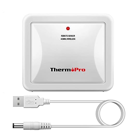 ThermoPro TX-4 Fitting Waterproof Transmitter Additional Outdoor Sensor for ThermoPro TP60S/TP62/TP65 Series Indoor Outdoor Thermometer Temperature and Humidity Monitor