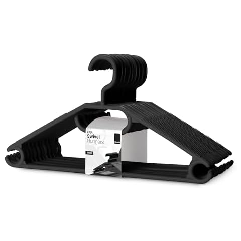 Cintres en Plastique Noir KEPLIN Cover