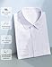 Marvelous World Boys' Long Sleeve Solid Buttoned Cuffs Dress Shirt Kids Casual Button Down Shirts White Size 12