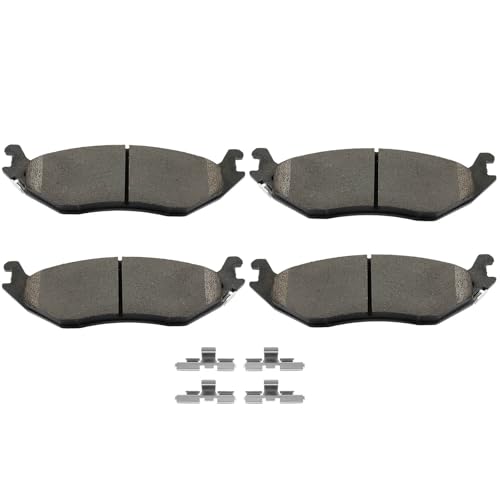 Image of SCITOO D898-7775 Disc Brake Pads Sets Rear Ceramic Brake Pads w /Hardware | For Dodge For Durango 2004-2006,For Ram 1500 2002-2006