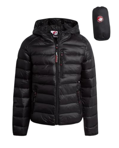 CANADA WEATHER GEAR Women's Puffer Jacket - Packable Bubble Coat, Water Resistant Outerwear Jackets for Women (XXS-M)