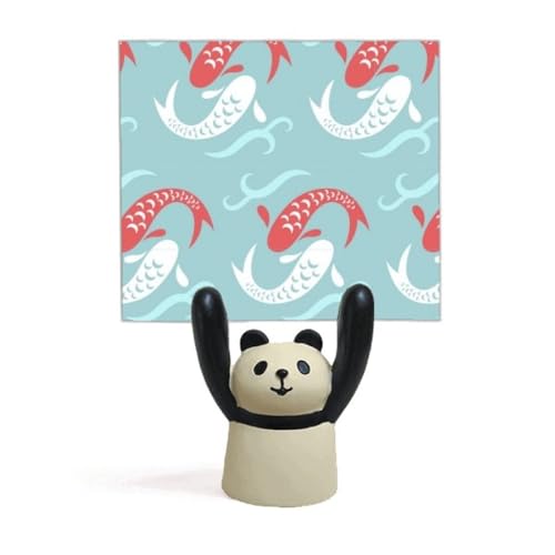 Porte-mémo carpe et panda pour une décoration de bureau originale