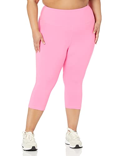 Amazon Essentials Women's Active Sculpt High Rise Capri Legging (Available In Plus Size), Bright Pink, Medium #TOP4