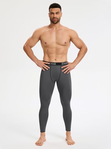 4 Packs Thermal Underwear for Men Long Johns for Men Thermal Base Layer Mens Fleece Lined Compression Pants2