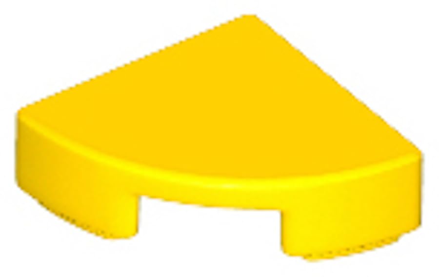 LEGO Tile, Round Quarter Circle 1 x 1, Part 25269 (Yellow, 50, Bricks) — image 1