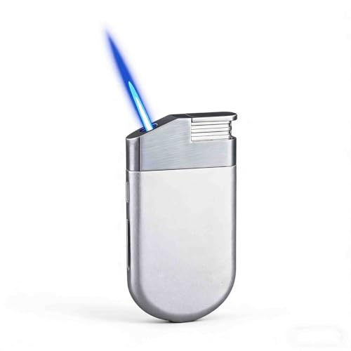 Encendedor elegante con llama inclinable y ventana visible para puros selectos 2