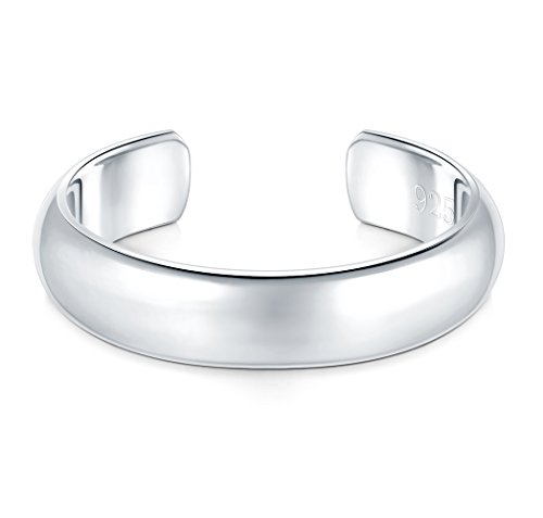 Image of BORUO Toe Rings - 925 Sterling Silver Band Ring - Waterproof 14K Gold Plated Toe Rings - Sterling Silver Rings for Women, 2 mm, 3mm, 4mm