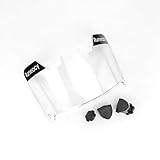 Runxrocy Football Visor Eye Shield Anti-Fog UV Block Universal Fit Outdoor Sports Eye Protective Shield for Helmet with Visor Clips Scratch Resistance